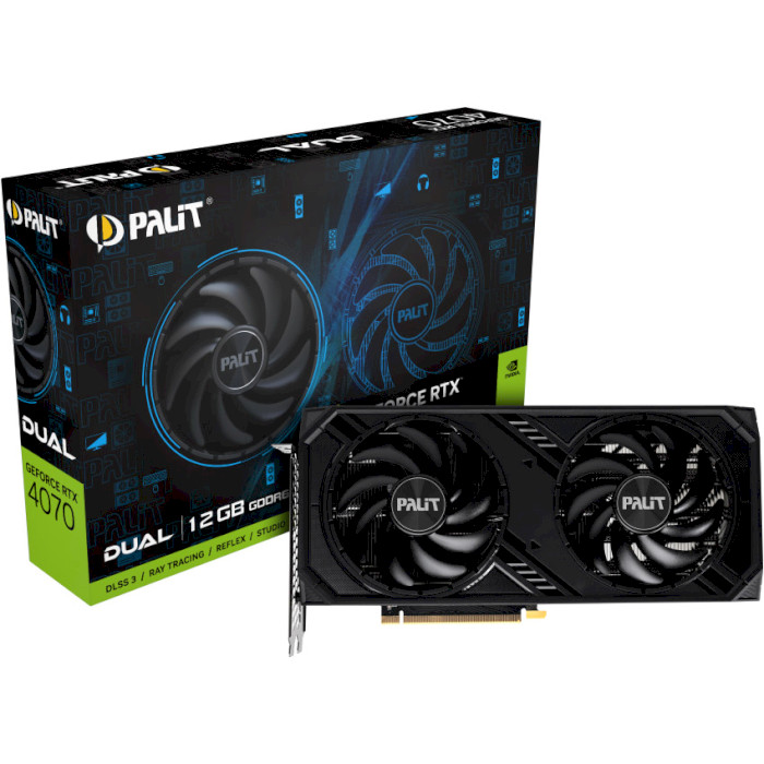 Відеокарта PALIT GeForce RTX 4070 Dual (NE64070019K9-1048D)