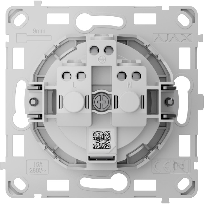 Реле розетки AJAX OutletCore Basic Vertical [type F]