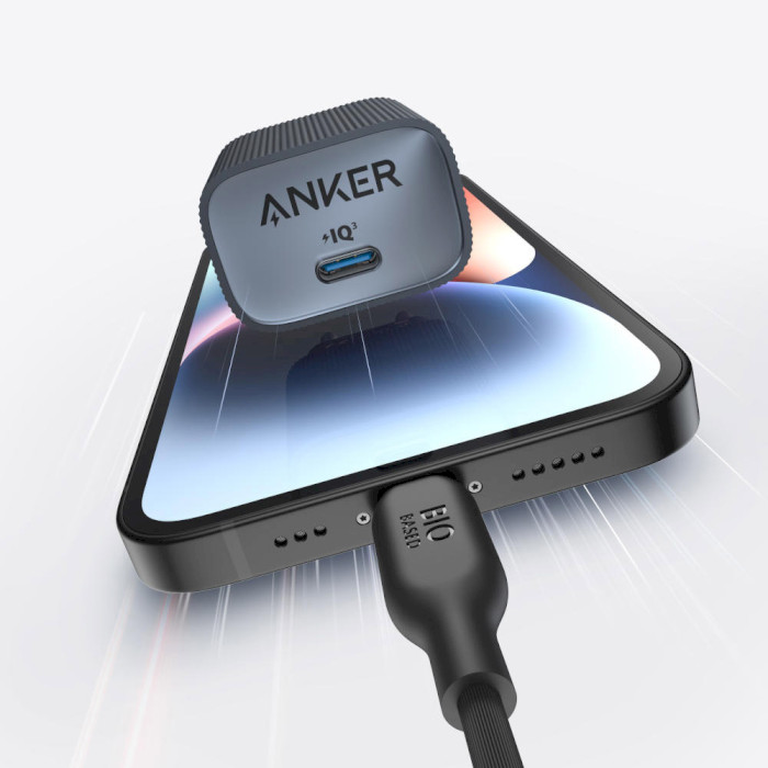 Зарядний пристрій ANKER PowerPort 511 Nano IV 30W 1xUSB-C Black (A2337G11)