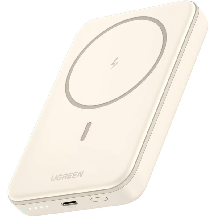 Повербанк с беспроводной зарядкой UGREEN PB561 10000mAh Beige (25208)