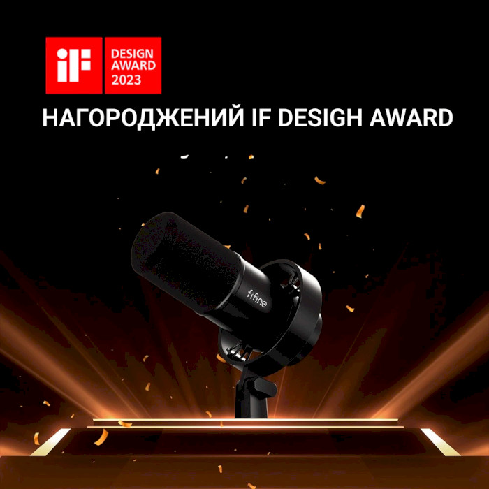 Мікрофон для стримінгу/подкастів FIFINE T688 Black