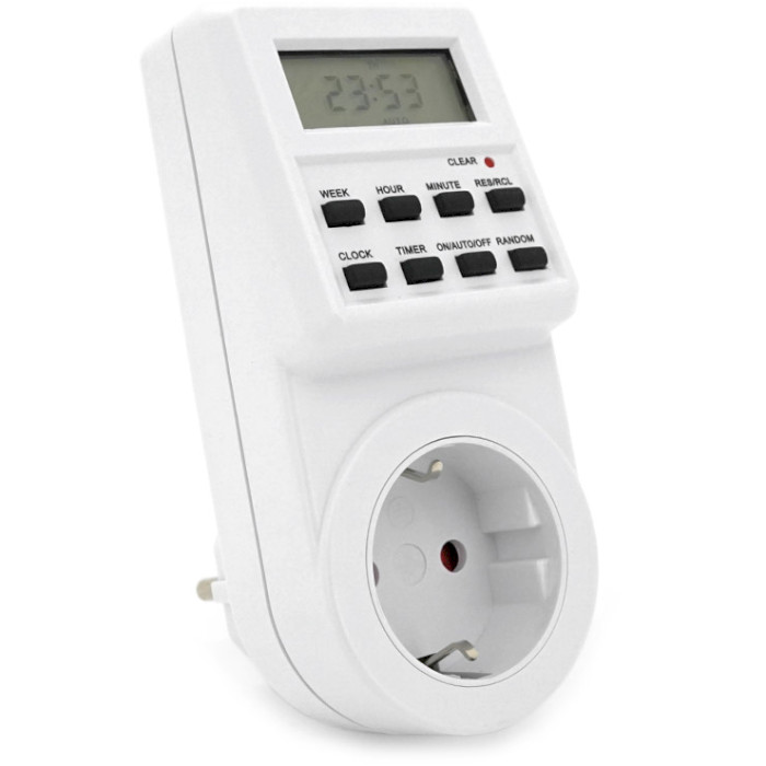 Розетка с электронным таймером VOLTRONIC Programmed Timer Digital