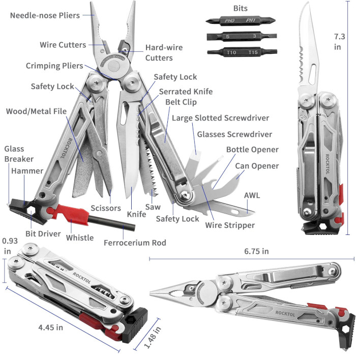 Мультитул ROCKTOL SK04 22-in-1