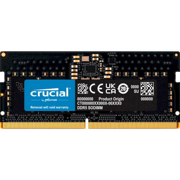 Модуль пам'яті CRUCIAL SO-DIMM DDR5 5200MHz 8GB (CT8G52C42S5)