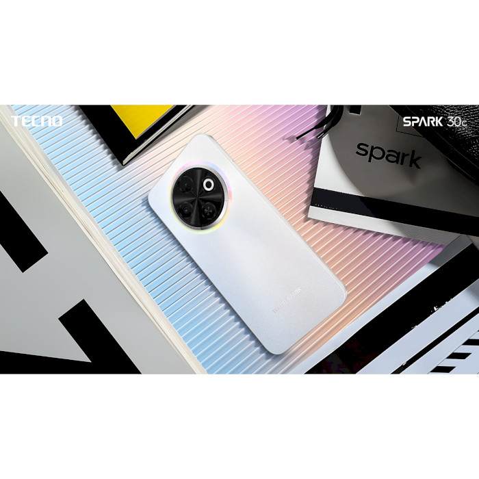 Смартфон TECNO Spark 30C (KL5n) 4/128GB Orbit White