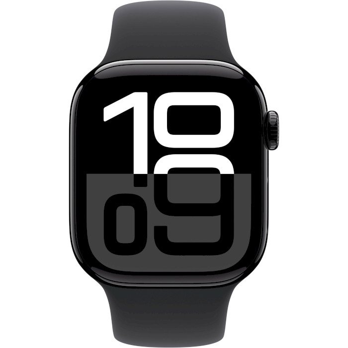 Смарт-часы APPLE Watch Series 10 GPS 42mm Jet Black Aluminum Case with Black Sport Band S/M (MWWE3QH/A)