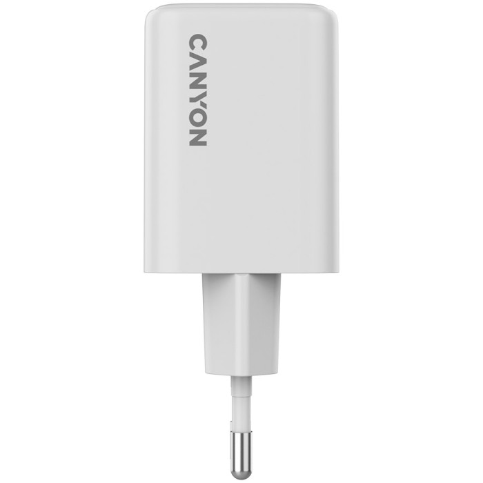 Зарядний пристрій CANYON CUW45CC GaN 2xUSB-C, 45W White (CNS-CUW45CC)