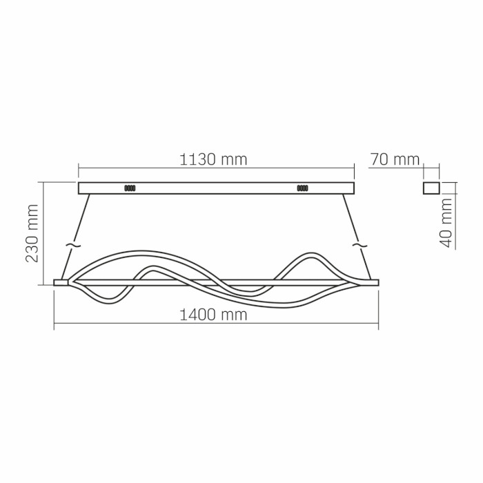 Світильник VIDEX Decora VL-CLD-990-BK Black 80W 2700-6000K