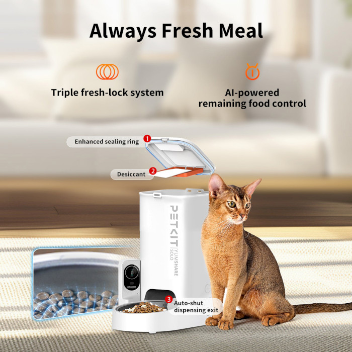 Розумна годівниця PETKIT YumShare Solo Smart Feeder With Camera (P571)