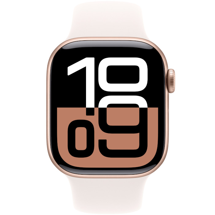 Смарт-годинник APPLE Watch Series 10 GPS 42mm Rose Gold Aluminum Case with Light Blush Sport Band S/M (MWWH3QH/A)