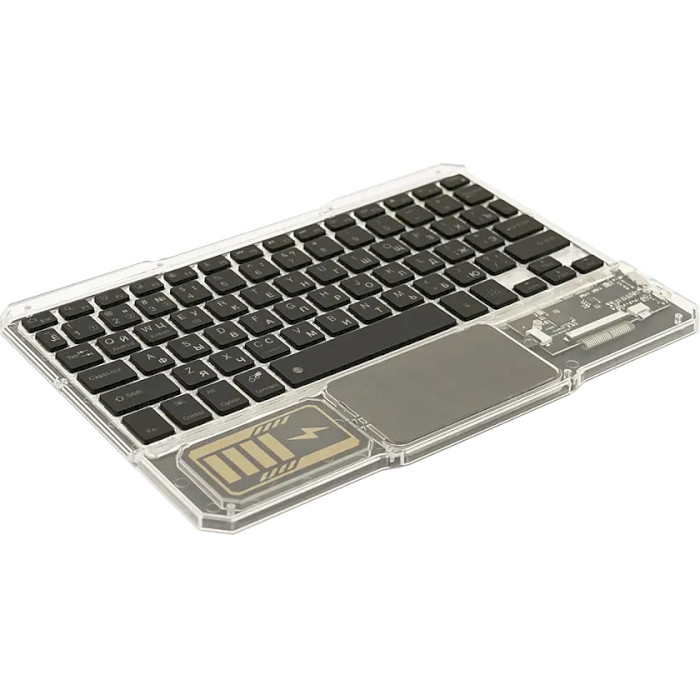 Комплект бездротовий VOLTRONIC YT-KB333 Black/Transparent