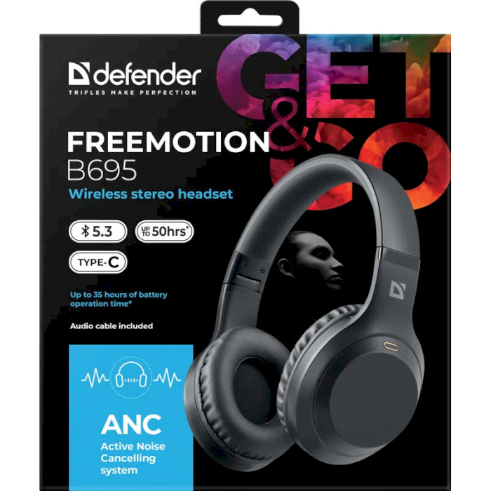 Навушники DEFENDER FreeMotion B695 Black (63695)