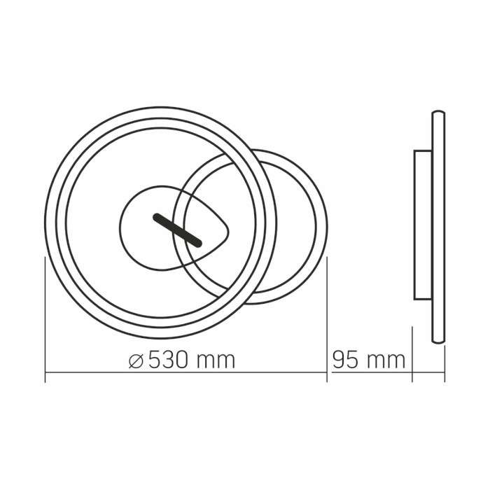 Светильник VIDEX Decora VL-CLD-992-BSL 52W 2700-6000K