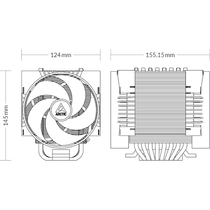 Кулер для процесора ARCTIC Freezer 4U-M V2 (ACFRE00133B)