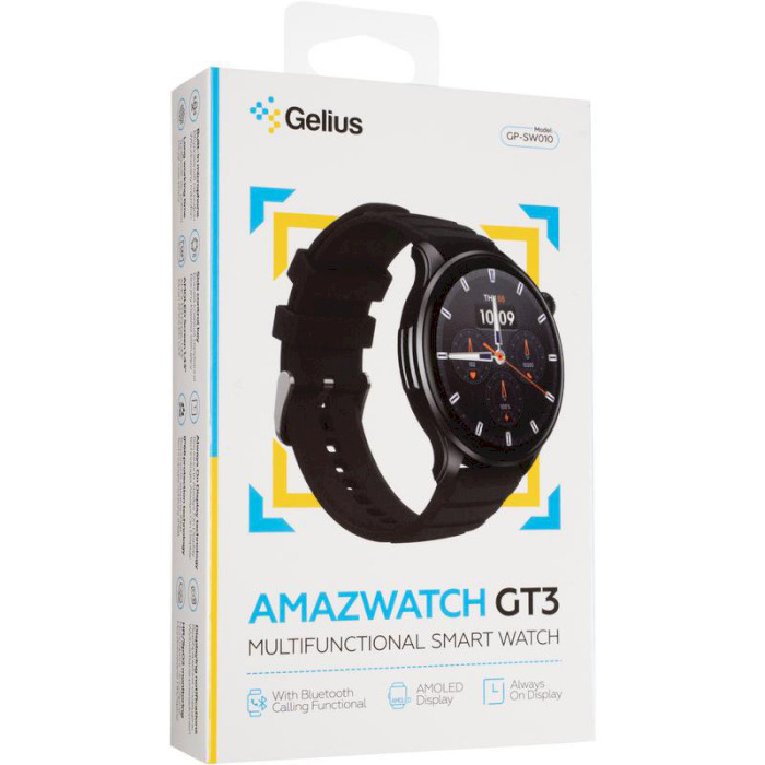 Смарт-годинник GELIUS Pro GP-SW010 Amazwatch GT3 Black