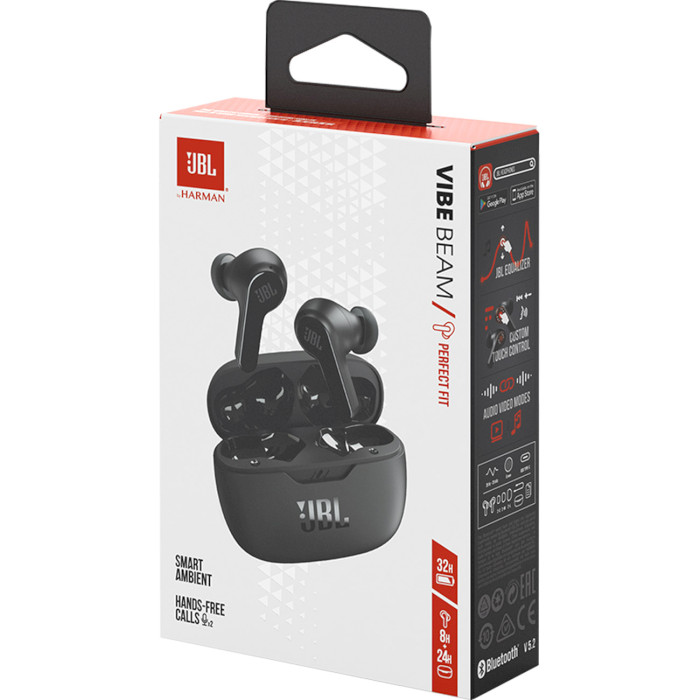 Навушники JBL Vibe Beam Black (JBLVBEAM2BLU)