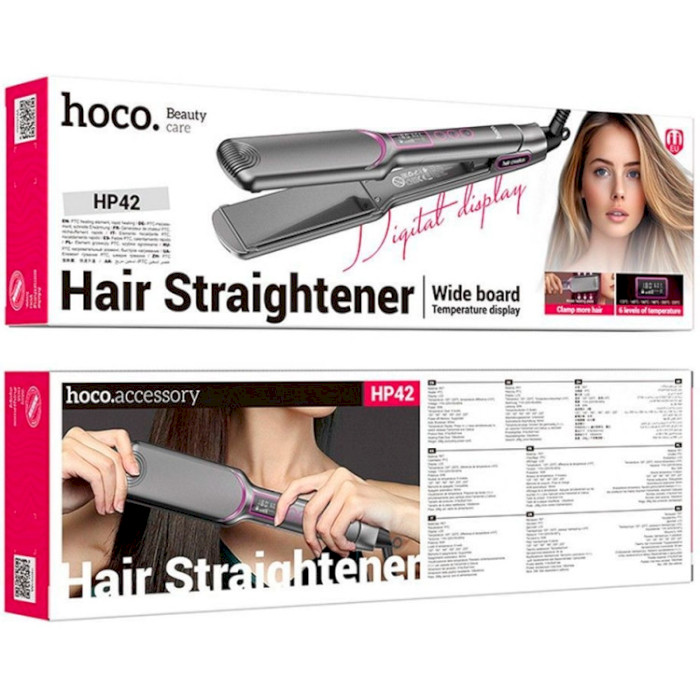 Выпрямитель для волос HOCO HP42 Wide Board Hair Straightener