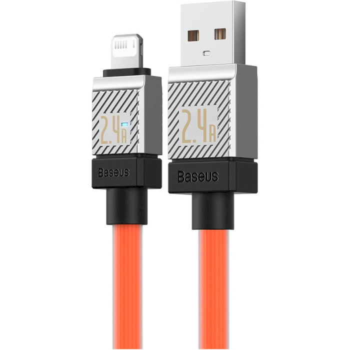 Кабель BASEUS CoolPlay Series Fast Charging Cable USB to iP 2.4A 1м Orange (CAKW000407)