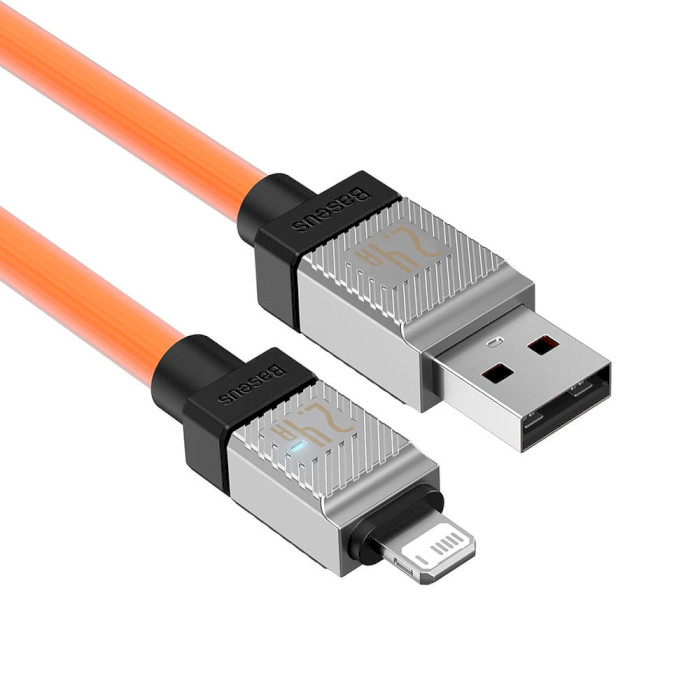 Кабель BASEUS CoolPlay Series Fast Charging Cable USB to iP 2.4A 1м Orange (CAKW000407)