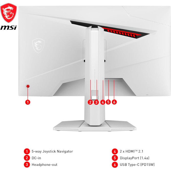 Монітор MSI MAG 274URFW White