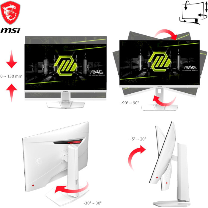 Монітор MSI MAG 274URFW White