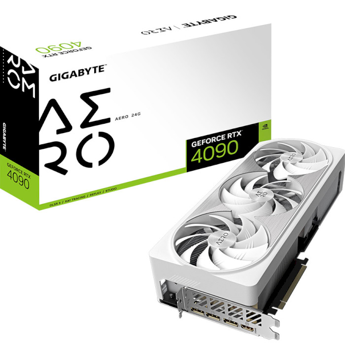 Відеокарта GIGABYTE GeForce RTX 4090 Aero 24G (GV-N4090AERO-24GD)