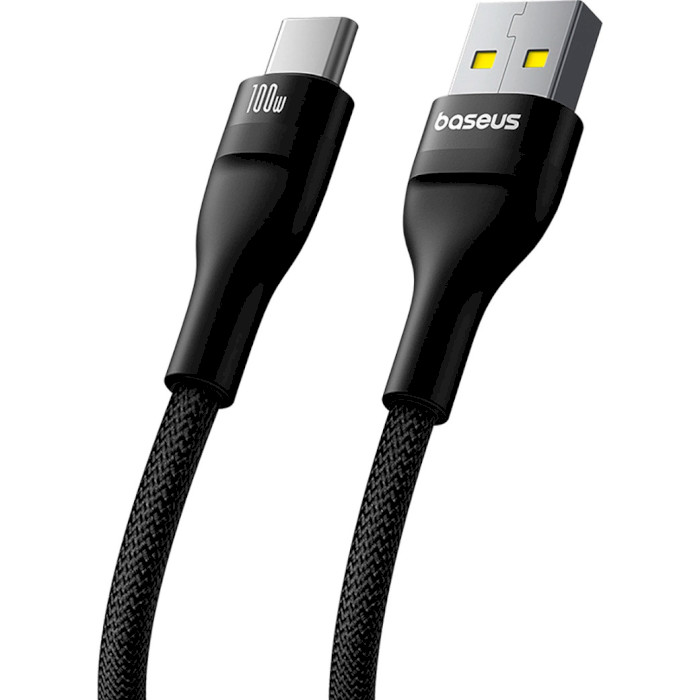 Кабель BASEUS Flash Series II For All USB-C Devices Charging Cable USB-A to USB-C 100W 1м Black (P10311804111-00)