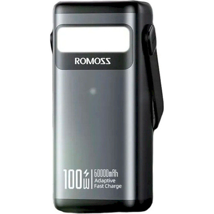 Повербанк ROMOSS PMT60 60000mAh Black (PMT60-1D2-2133H)