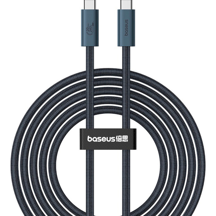 Кабель BASEUS Flash Series II USB4 Full Featured Charging Cable Type-C to Type-C 240W 1.8м Cluster Black (P10311803112-00)