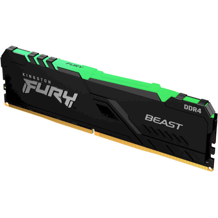 Модуль пам'яті KINGSTON FURY Beast RGB DDR4 3200MHz 64GB Kit 4x16GB (KF432C16BBAK4/64)