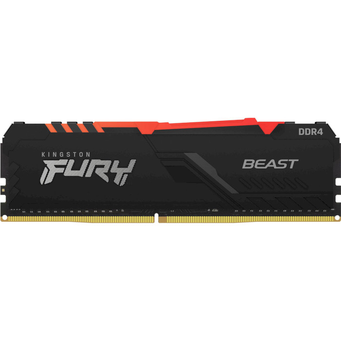 Модуль пам'яті KINGSTON FURY Beast RGB DDR4 3200MHz 64GB Kit 4x16GB (KF432C16BBAK4/64)