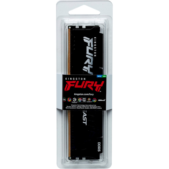 Модуль пам'яті KINGSTON FURY Beast EXPO Black DDR5 6000MHz 8GB (KF560C30BBE-8)