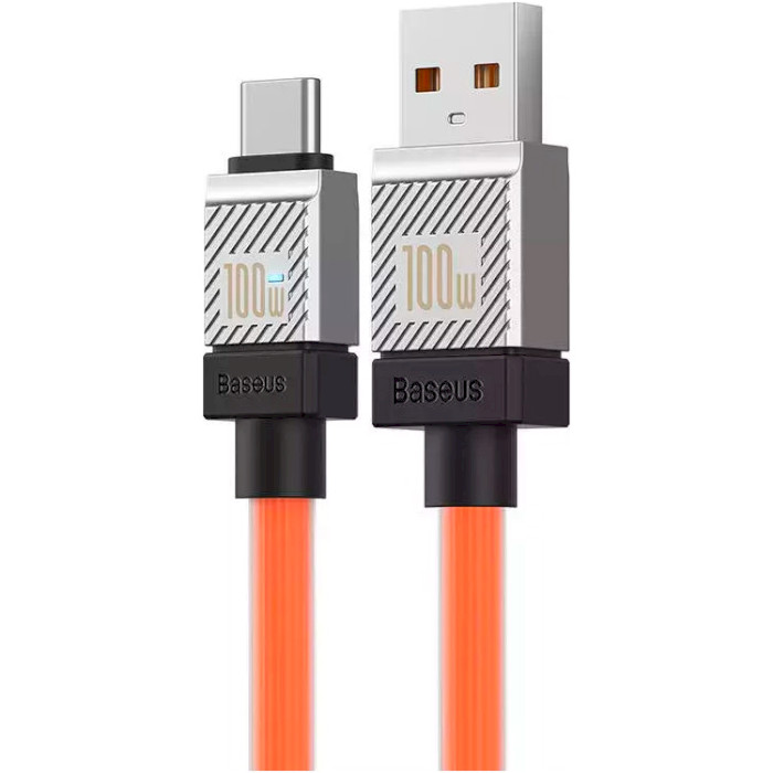 Кабель BASEUS CoolPlay Series Fast Charging Cable USB to Type-C 100W 2м Orange (CAKW000707)