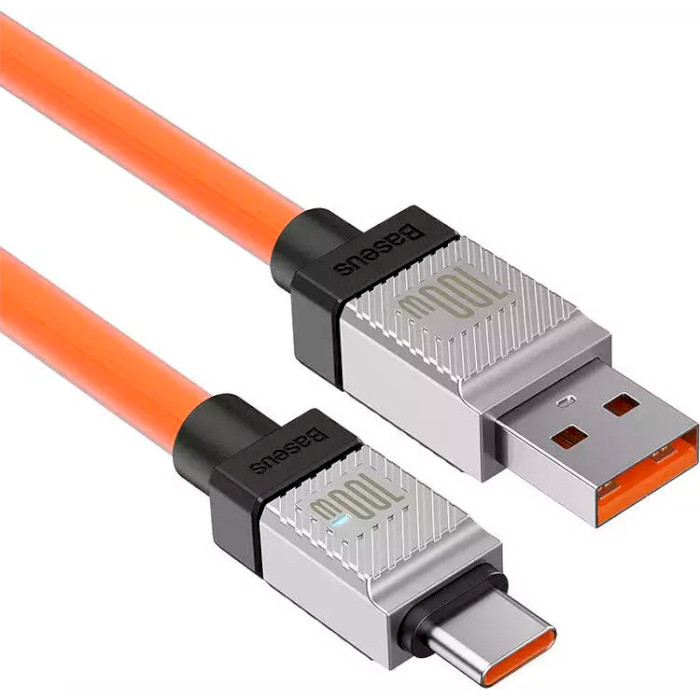 Кабель BASEUS CoolPlay Series Fast Charging Cable USB to Type-C 100W 2м Orange (CAKW000707)