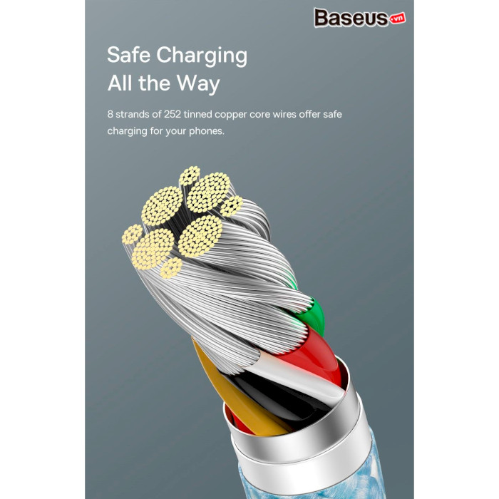 Кабель BASEUS Dynamic Series Fast Charging Data Cable USB to Type-C 100W 2м White (CALD000702)