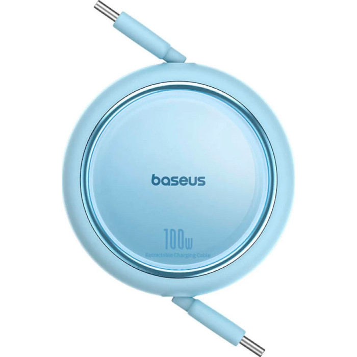 Кабель BASEUS Free2Draw Mini Retractable Charging Cable Type-C to Type-C PD3.0 100W 1м Galaxy Blue (P10364500311-00)