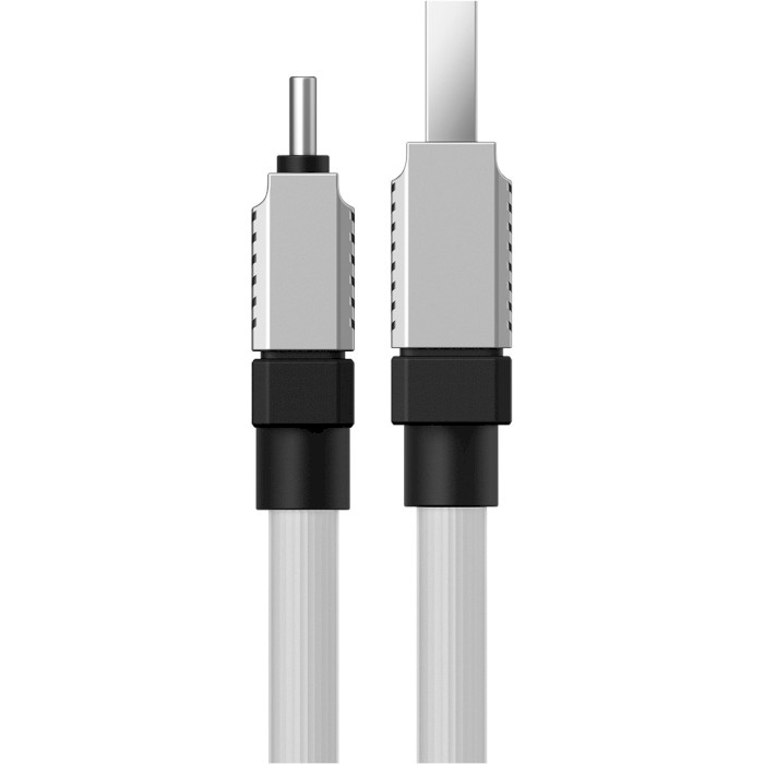 Кабель BASEUS CoolPlay Series Fast Charging Cable USB to Type-C 100W 2м White (CAKW000702)