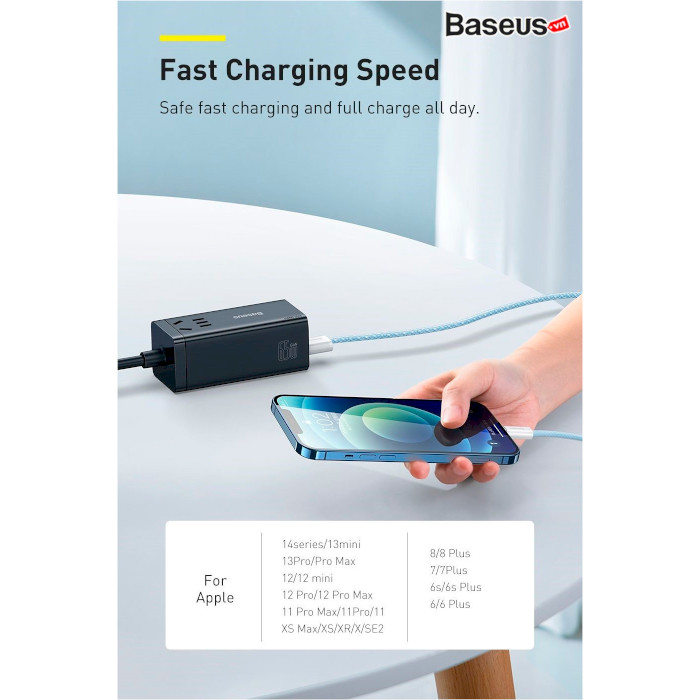 Кабель BASEUS Dynamic 2 Series Fast Charging Data Cable USB to iP 2.4A 1м Purple (CALD040005)