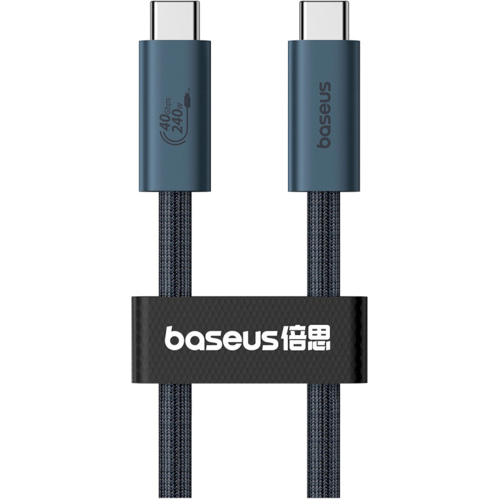 Кабель BASEUS Flash Series II USB4 Full Featured Charging Cable Type-C to Type-C 240W 1м Cluster Black (P10311803111-00)