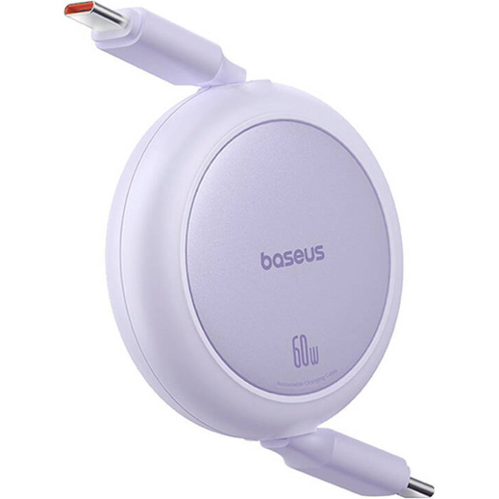 Кабель BASEUS Free2Pull Mini Charging Cable USB-C to USB-C 60W 1м Nebula Purple (P10364500511-01)