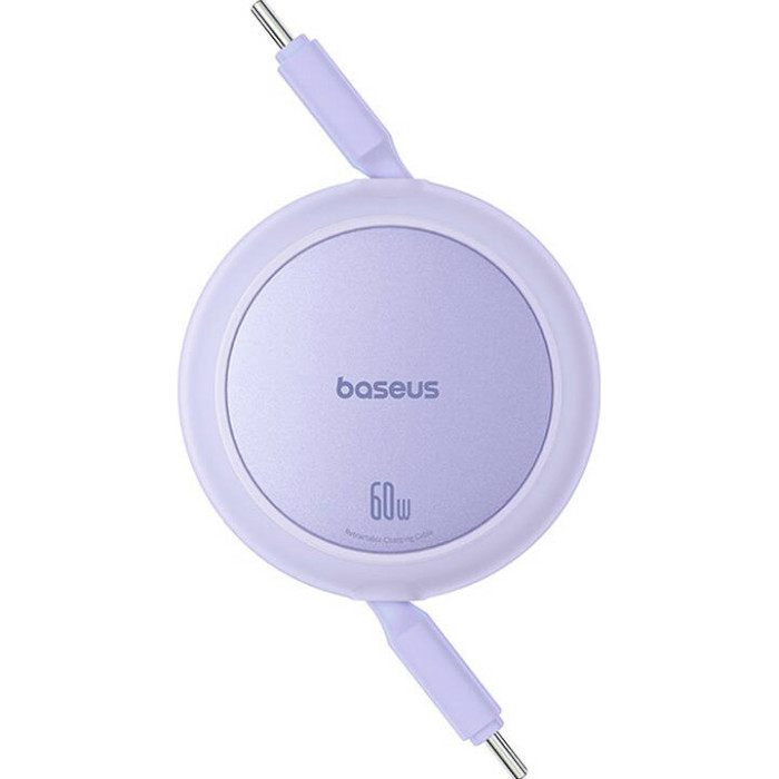 Кабель BASEUS Free2Pull Mini Charging Cable USB-C to USB-C 60W 1м Nebula Purple (P10364500511-01)