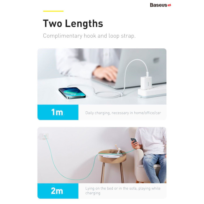 Кабель BASEUS Dynamic 2 Series Fast Charging Data Cable Type-C to iP 20W 1м Purple (CALD040205)