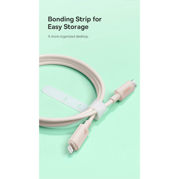 Кабель BASEUS Habitat Series Fast Charging Cable Type-C to iP 20W 1м Natural Green (P10360201631-00)