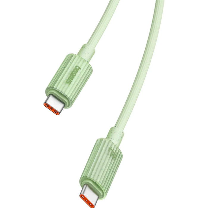 Кабель BASEUS Habitat Series Fast Charging Cable Type-C to Type-C 100W 1м Natural Green (P10360202631-00)