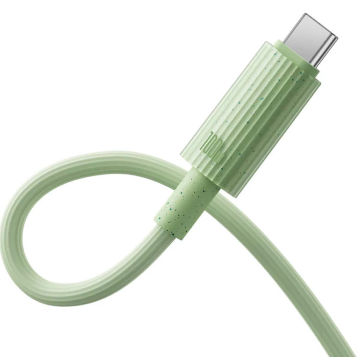 Кабель BASEUS Habitat Series Fast Charging Cable Type-C to Type-C 100W 1м Natural Green (P10360202631-00)