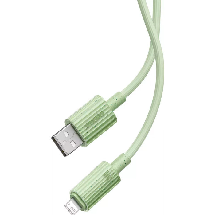 Кабель BASEUS Habitat Series Fast Charging Cable USB to iP 2.4A 2м Natural Green (P10360200631-01)