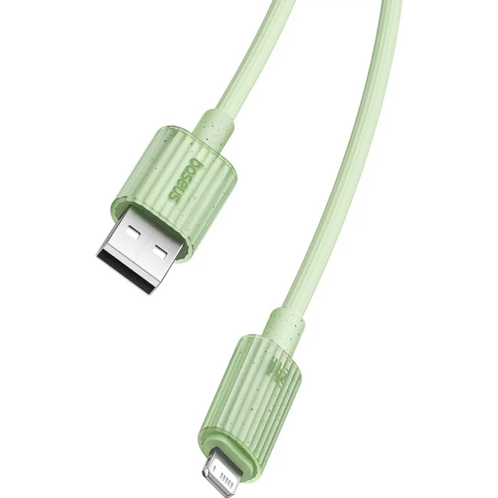 Кабель BASEUS Habitat Series Fast Charging Cable USB to iP 2.4A 2м Natural Green (P10360200631-01)