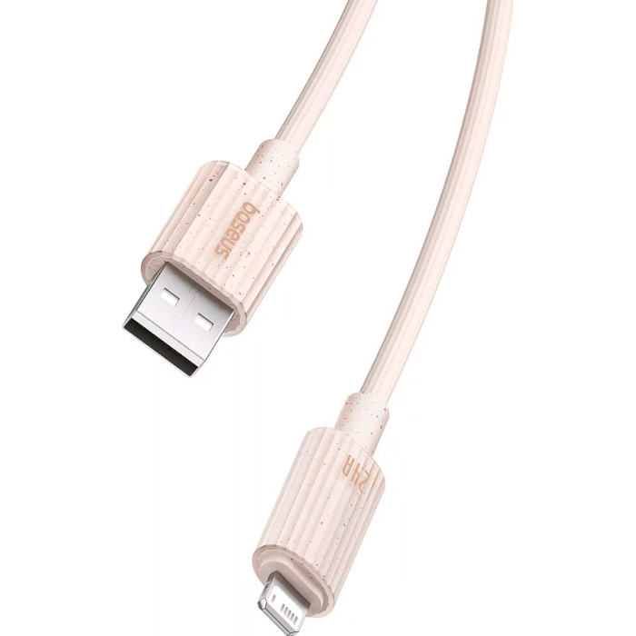 Кабель BASEUS Habitat Series Fast Charging Cable USB to iP 2.4A 1м Wheat Pink (P10360200421-00)