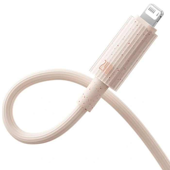 Кабель BASEUS Habitat Series Fast Charging Cable USB to iP 2.4A 1м Wheat Pink (P10360200421-00)