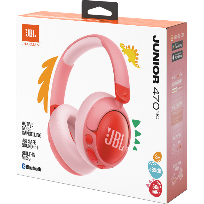 Навушники JBL Junior 470NC Pink (JBLJR470NCPIK)